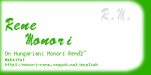 rene monori business card